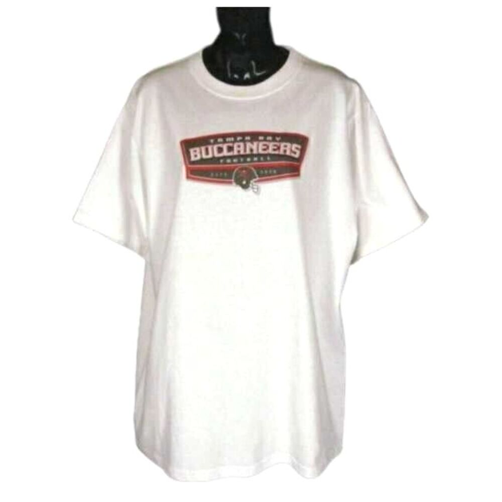 Tampa Bay Bucs Shirt NEW Adult M Buccaneers White Cotton Crewneck Unisex NFL